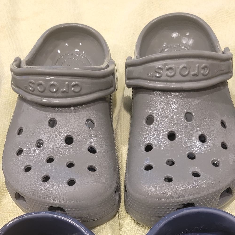 Gray Crocs size 1